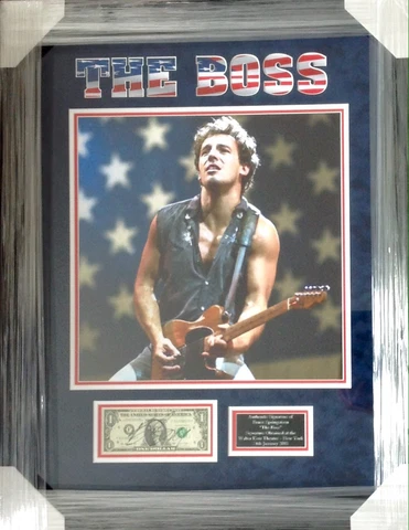 BRUCE SPRINGSTEEN THE BOSS SIGNED PRESENTATION AFTAL#198 Cover