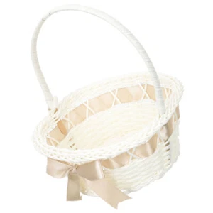 Wedding Flower Basket Bride for Girl Floral Baskets Elegant Bridal - Picture 1 of 12