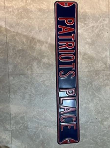 New England Patriots Place 6" x 36" Steel Street Sign - Picture 1 of 4