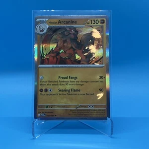 Hisuian Arcanine 100/167 Holo Rare Scarlet & Violet: Twilight Masquerade Pokemon - Picture 1 of 2