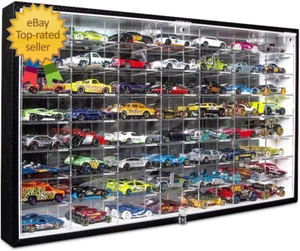 JACKCUBE Design Hot Wheels 1/64 Scale Diecast Display Case Storage Cabinet Shelf - Picture 1 of 12