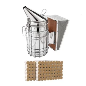 Professional Bee Hive Smoker Beekeeping Smoker Kit Stainless Steel with Heat ... - Picture 1 of 4