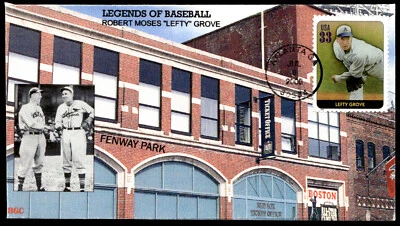 2000 Lefty Grove FDC Legends of Baseball Fenway Park BGC Cachet - Image 1 of 2