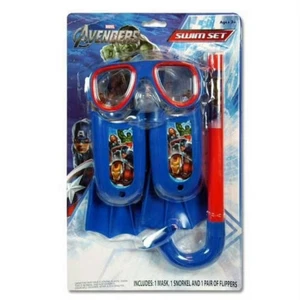 Juego de natación Marvel Avengers para niños incluye: máscara, snorkel y par de aletas - Imagen 1 de 5