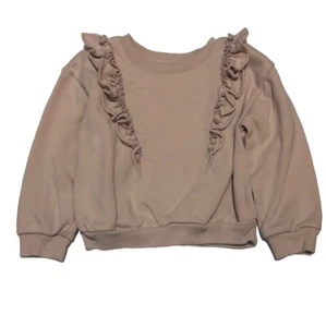 Gap Toddler Long Sleeve Ruffles  Sweatshirt Size 4 Years Very Good Condition - Picture 1 of 4