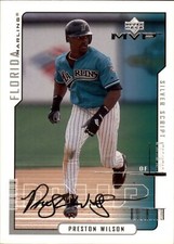 2000 Upper Deck MVP Preston Wilson Silver Script #108 Miami Marlins