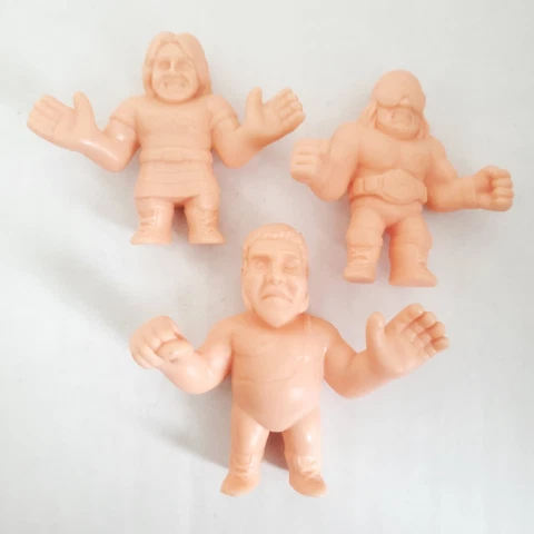 WWE Muscle Mini Figures Set Of 3 Andre Roddy Piper Macho Man Randy Savage Cover