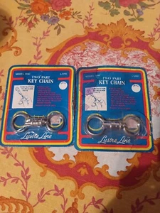 Two Vintage Two Part Key Chain - Picture 1 of 6