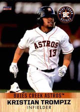 2018 Buies Creek Astros Choice #27 Kristian Trompiz Maracaibo Venezuela VZ Card