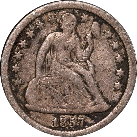 1857-P Seated Liberty Dime Great Deals From The Executive Coin Company Cover