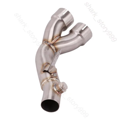 For Yamaha YZF R6 2006-2023 Motorcycle Mid Exhaust Link Pipe Connecting Slip On - Image 1 of 4