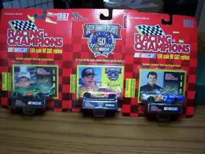 3 Racing Champions 1997 Card Display 1/64 #19,5 and 42 NOS sealed new - Picture 1 of 4