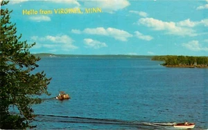 Postal Virgina Minnesota MO Lake Boats pm 1972 - Imagen 1 de 2
