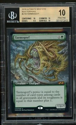 Tarmogoyf - Ultimate Masters box-toppers, BGS 10 Pristine. MTG (pop 1 of 9) - Image 1 of 2