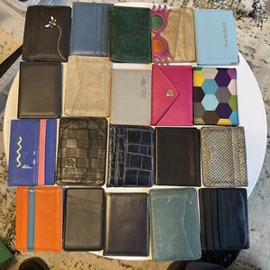 Restposten Konvolut 20x Kartenhalter und Ausweismappen. Verschiedene Farben. - Bild 1 von 16