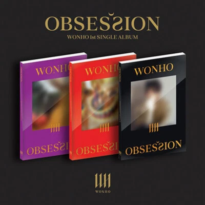 WONHO [OBSESSION] 1st Single Album VER.2 CD+Foto Buch+Karte+3 Poster+Pre-Order - Bild 1 von 4