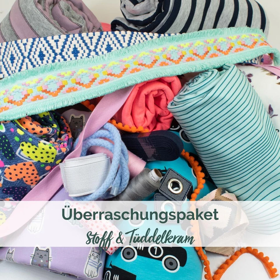 Überraschungsstoffpaket Stoff & Tüdelkram (Preis = 1 Paket) - Bild 1 von 1