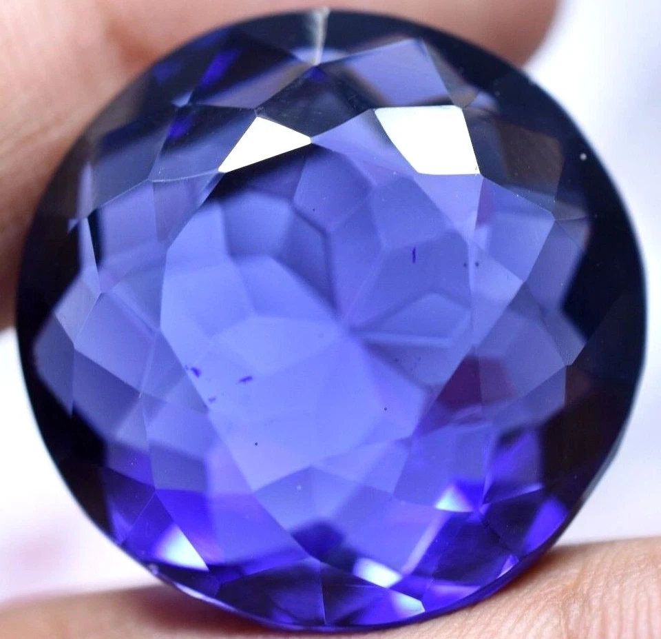 Lab Created 69.25 Ct Violet Blue Tanzanite GGL Certified Sparkling AAA+ Gemstone - Image 1 of 4