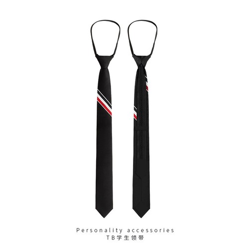 Cravatta donna Thom Browne tricolore slash pigra