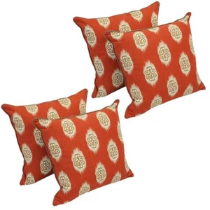 Blazing Needles 18-inch Corded Throw Pillows with Inserts (Set of 4) - Picture 1 of 1