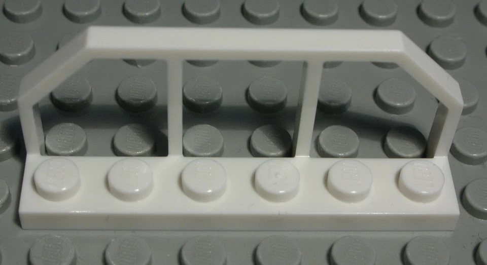 Lego Train Wagon Railing 1x6x2 White - Image 1 of 1