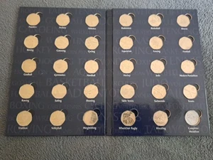 Olympic 50p Full Set 29 Piece Coin Lighthouse Album - Picture 1 of 8