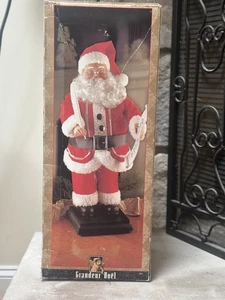 Grandeur Noel - 23" Animated Santa Checking his List - IN ORIGINAL BOX! - Picture 1 of 17