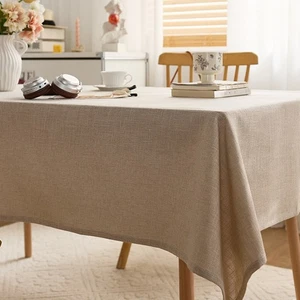 Stylish and Functional Linen Cotton Tablecloth for Everyday Use 100 140cm - Picture 1 of 24