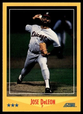 1988 Score Jose DeLeon Chicago White Sox #508 - Image 1 of 2