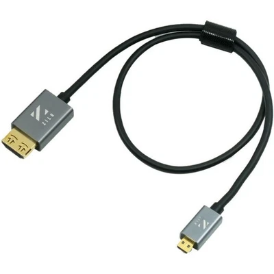 ZILR Hyper-Thin High-Speed Micro-HDMI to HDMI Cable with Ethernet (17.7") - Image 1 of 4