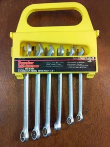 Popular Mechanics 7-12mm Metric Open End 6-Piece Wrench Set - Picture 1 of 11