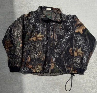 Mens camo Jacket fleece XLARGE zip up real tree Hardwoods mad dog HEAVY REG FIT - Image 1 of 4