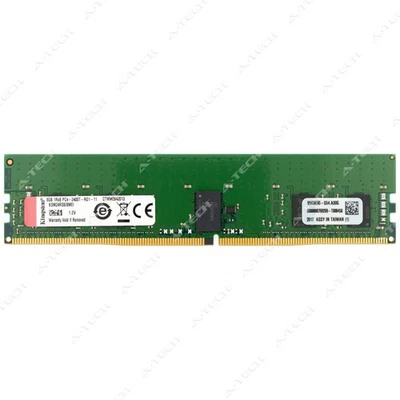 Kingston 8GB DDR4-2400 PC4-19200 1Rx8 ECC RDIMM Server Memory RAM KSM24RS8/8MEI - Image 1 of 2