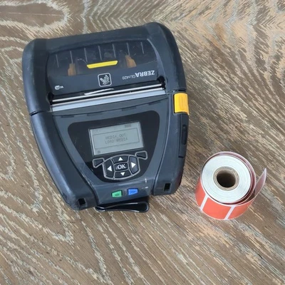 Zebra QLn420 Mobile Bluetooth Thermal Label Printer Belt Clip Battery Tested - Image 1 of 4