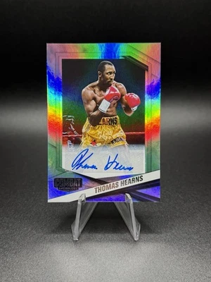 2025 Panini Combat Anthology - Holo Autographs #94 Thomas Hearns WORLD CHAMPION - Image 1 of 2