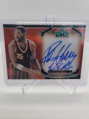 2025 Leaf Signature Series Robert Horry Metal Inscription Auto 54/100 LA/HOU - Image 1 of 2