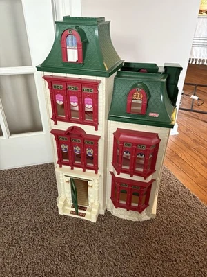 Fisher Price Loving Family Home Christmas Dollhouse 2002 Vintage Victorian - Image 1 of 4