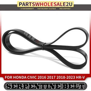 New 56.3 inch Serpentine Belt for Honda Civic 2016 2017-2023 HR-V 2023 L4 2.0L - Picture 1 of 8