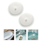 2 Pcs Silicone Sink Stopper Draining Floor Covers Kitchen Hair
