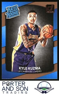 Kyle Kuzma 2017-18 Donruss RC #174 Los Angeles Lakers - Picture 1 of 2