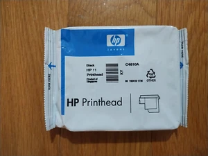 2021 GENUINE HP #11 BLACK PRINTHEAD C4810A DESIGNJET 500 800 PRINT HEAD SEALED - Picture 1 of 1