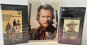 THE GOOD THE BAD AND THE UGLY MGM 1984+OUTLAW JOSIE WALES WB 1981+PHOTO FREE SHP - Picture 1 of 11