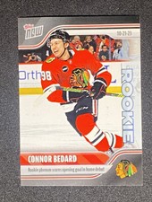 CONNOR BEDARD  Topps Now 2023-24 NHL Rookie Sticker #15 Debut Goal Blackhawks