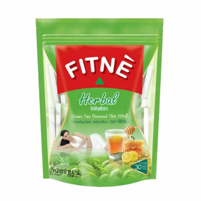 Fitne Green Slimming Tea Sachets with Vitamin C and Senna - Pack of 30