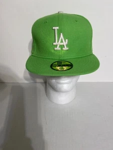 Nueva gorra de béisbol de los Dodgers de Los Ángeles Nueva ERA 59Fifty 7 1/2 billete recto - Imagen 1 de 9
