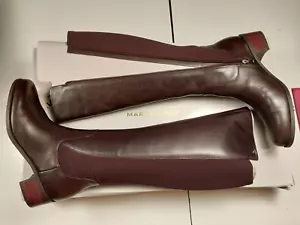 MARC FISHER WOMENS Leather CALF KNEE HIGH RIDING BOOTS SIZE 7.5 - Picture 1 of 9