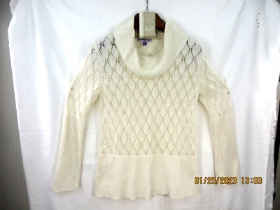 Suéter Pullover NINE & CO. BY NINE WEST TALLA M 100 % Acrílico Antiguo Blanco Crochet Foto 1 de 4