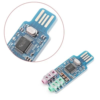 CM108 USB Drive Free USB Sound Card Laptop Computer External Sound Card Module k - Bild 1 von 2