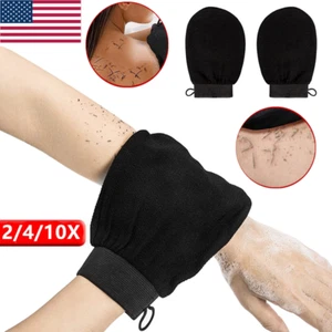 Bathing Gloves Shower Bath Scrub Glove Exfoliating Body Scrub Face Massage Glove - Picture 1 of 26