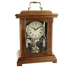 Wm.Widdop Wood Torsion Pendulum Mantel Clock Lantern Style With Handle